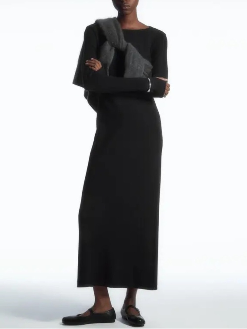 COS Long Sleeve Midi Dress